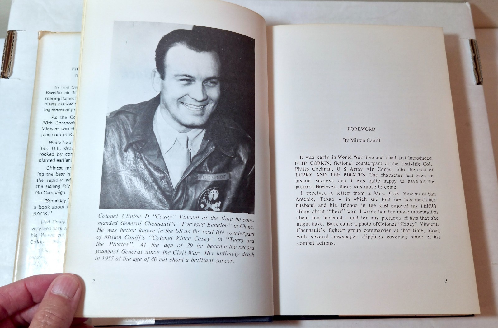 1975 «Fire and Fall Back» Casey Vincent WWII in China Burma India book